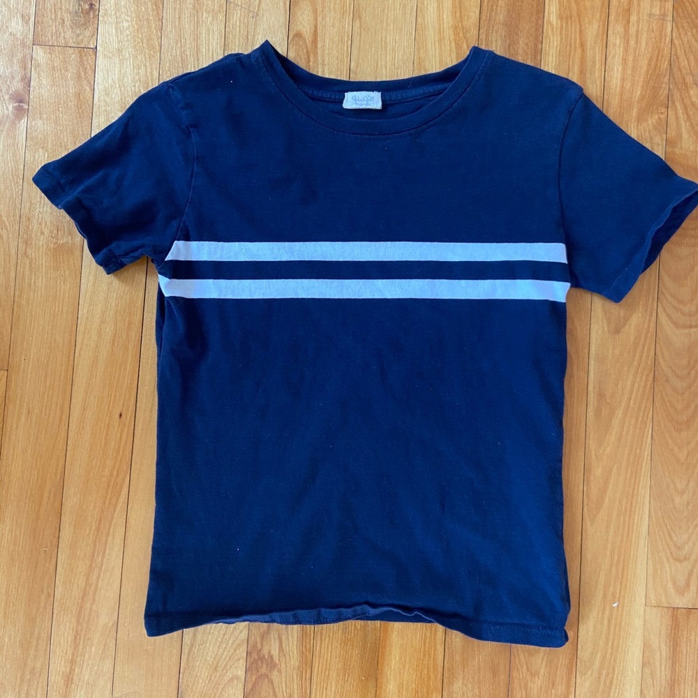 brandy melville navy striped shirt